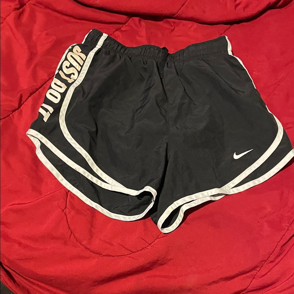 Nike Black Shorts with White Accents